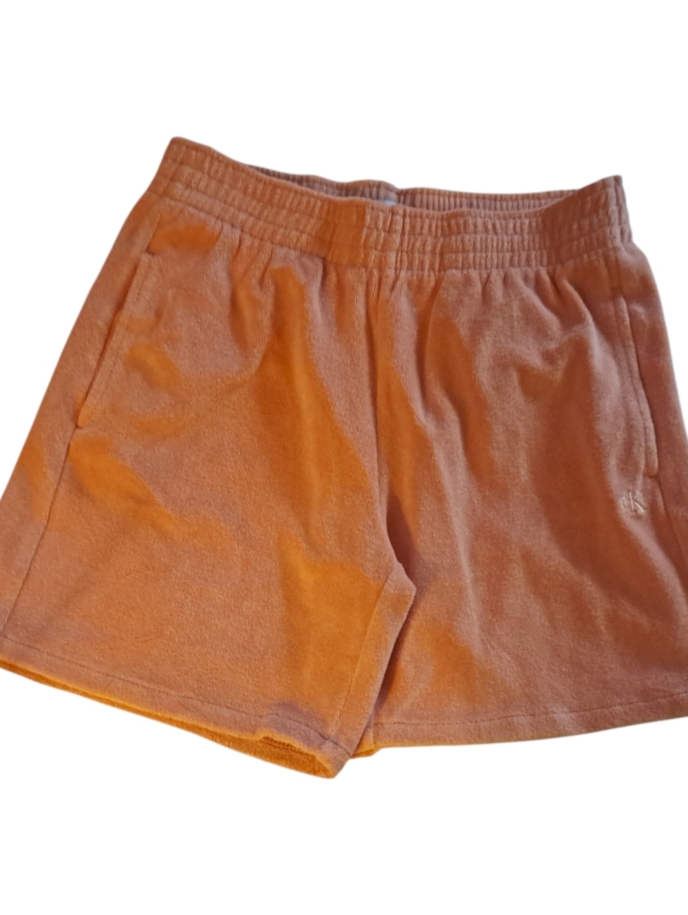 Calvin Klein Womens Peach French Terry Shorts XS
